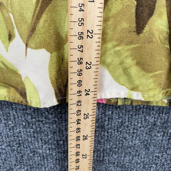 Jamaica Bay Shirt Womens L Silk Blend Floral Button Up Boxy Hawaiian Vacation - Picture 9 of 9